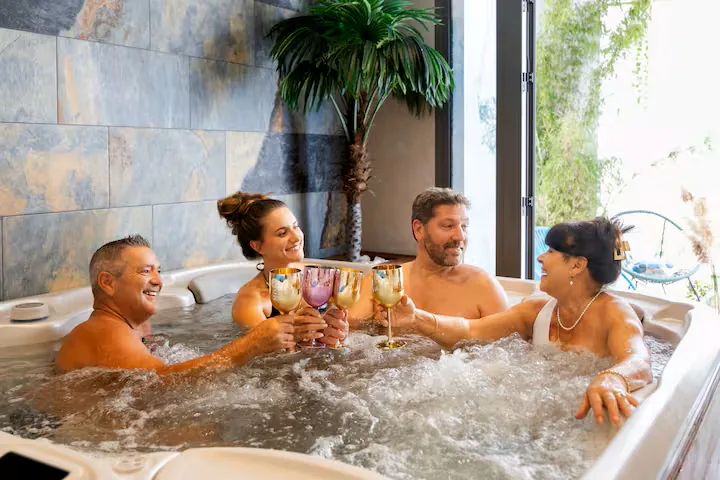 Privatisation de groupe, spa privatif avec jardin lounge à Levens près de Nice